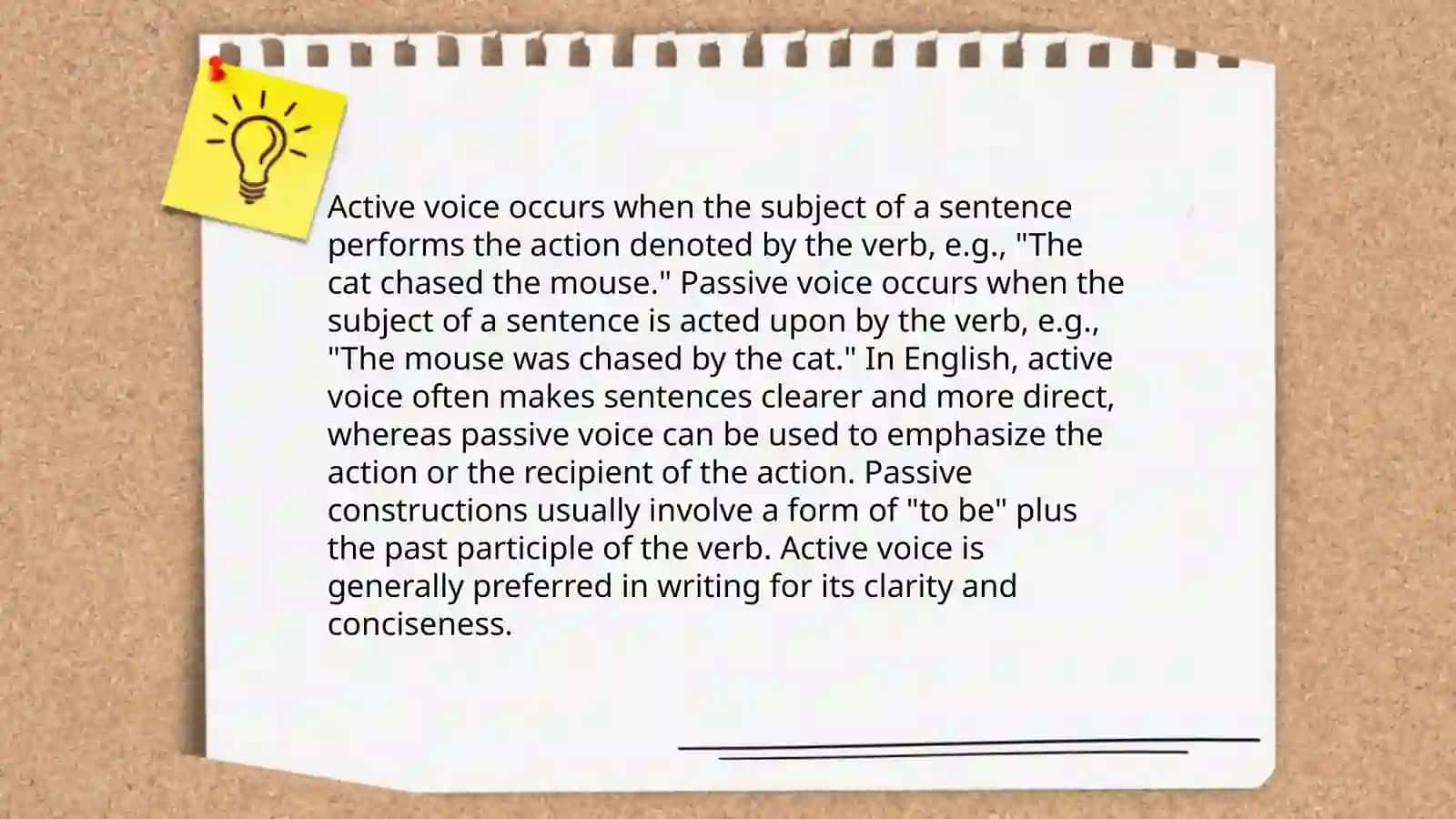 Active and passive verb forms 3