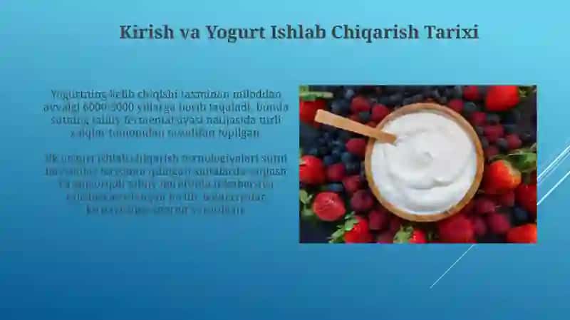 Yogurt ishlab chiqarishda mikroorganizmlarning roli 3