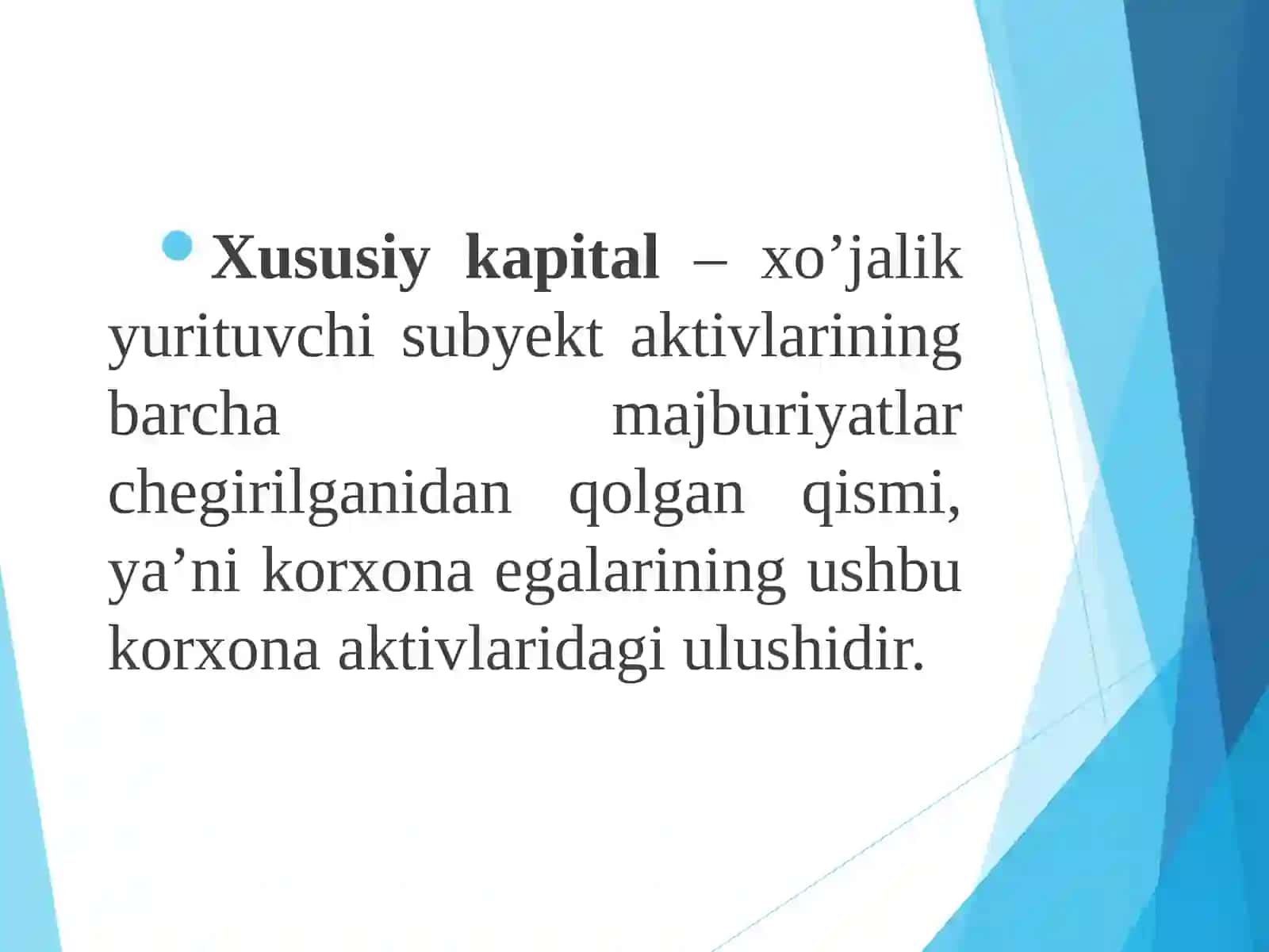 Xususiy kapital auditi 3