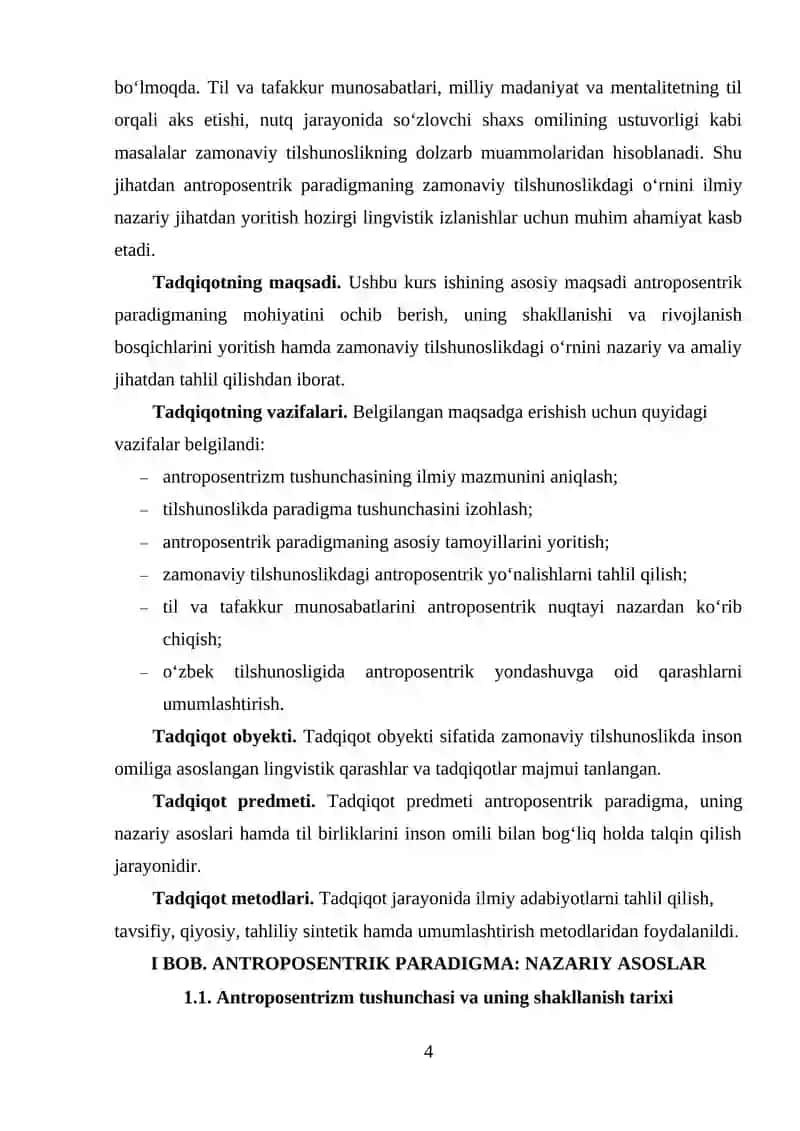 ANTROPOSENTRIK TILSHUNOSLIK 3