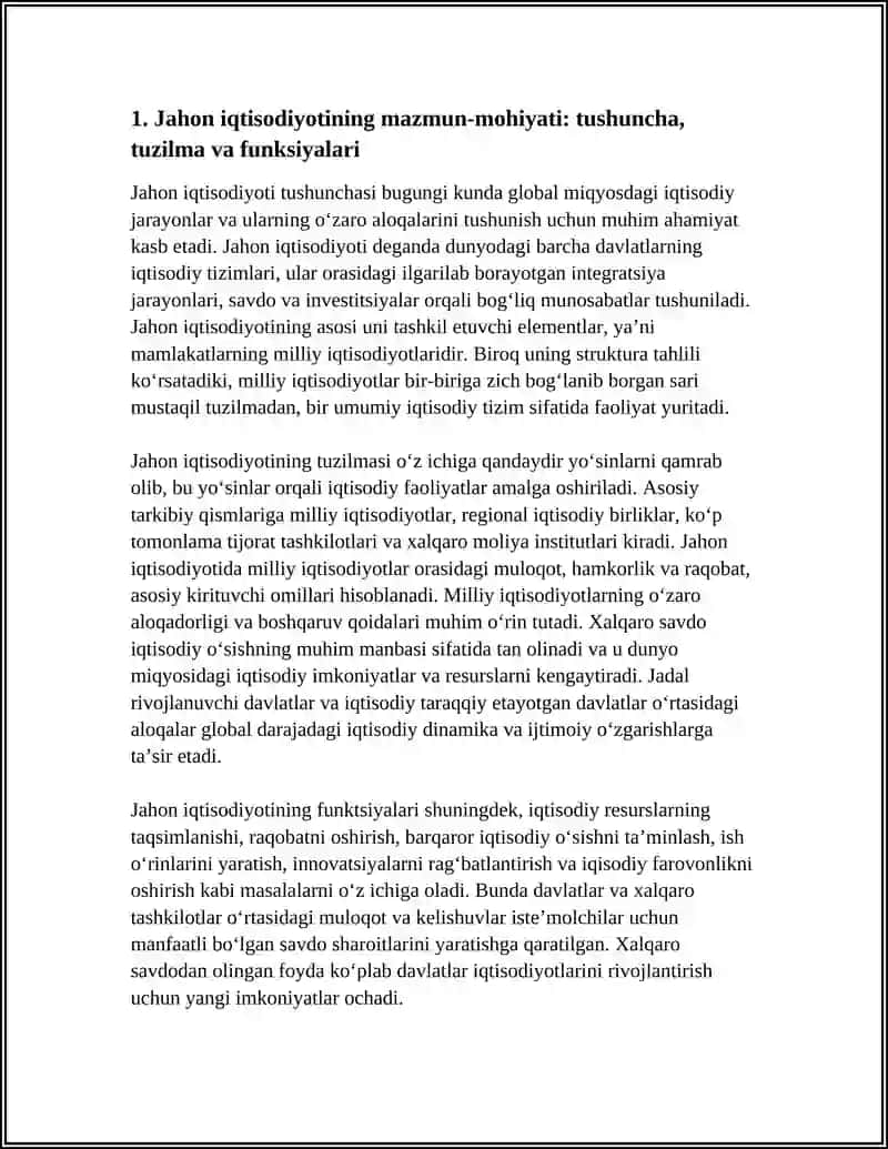 Jahon Iqtisodiyoti 3