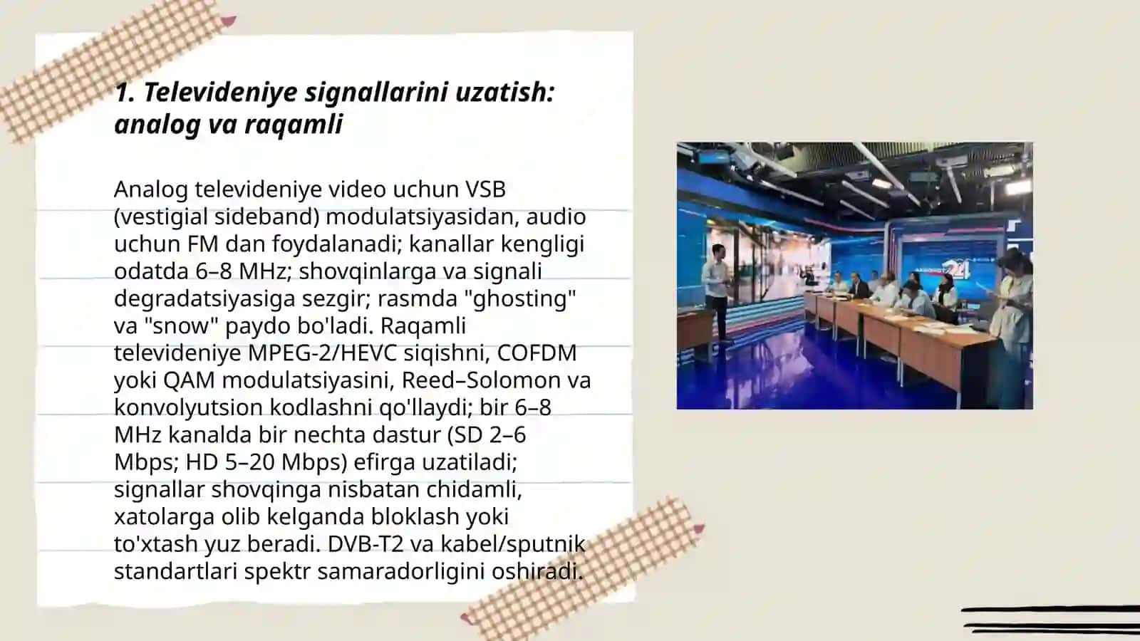 Televideniyaning texnik imkoniyatlari 3