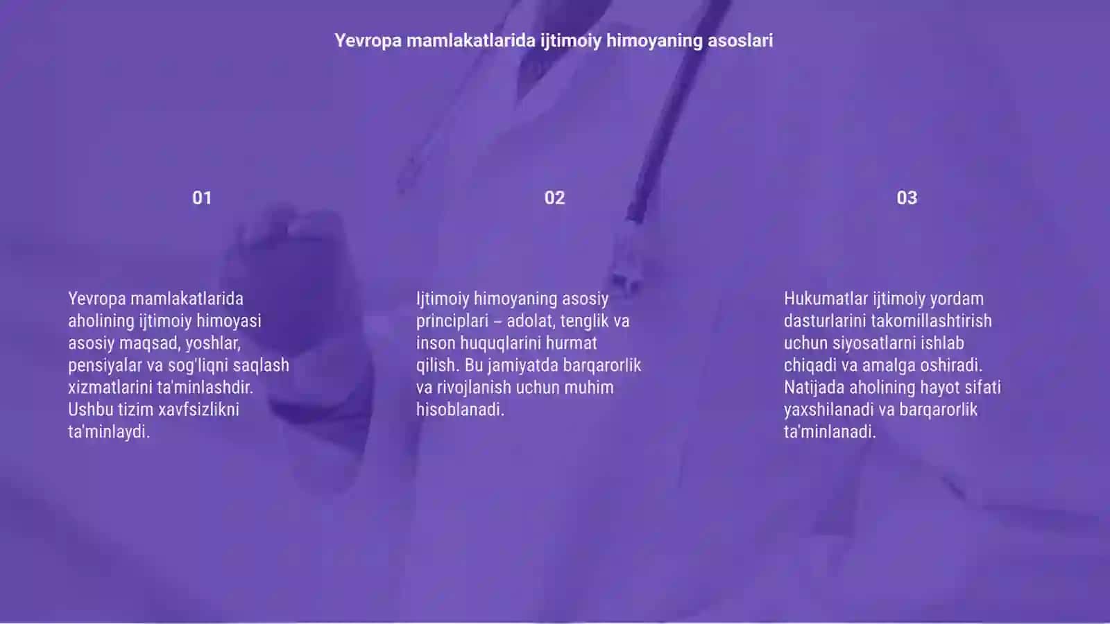 Yevropa mamlakatlarida aholining ijtimoiy himoyasi 3
