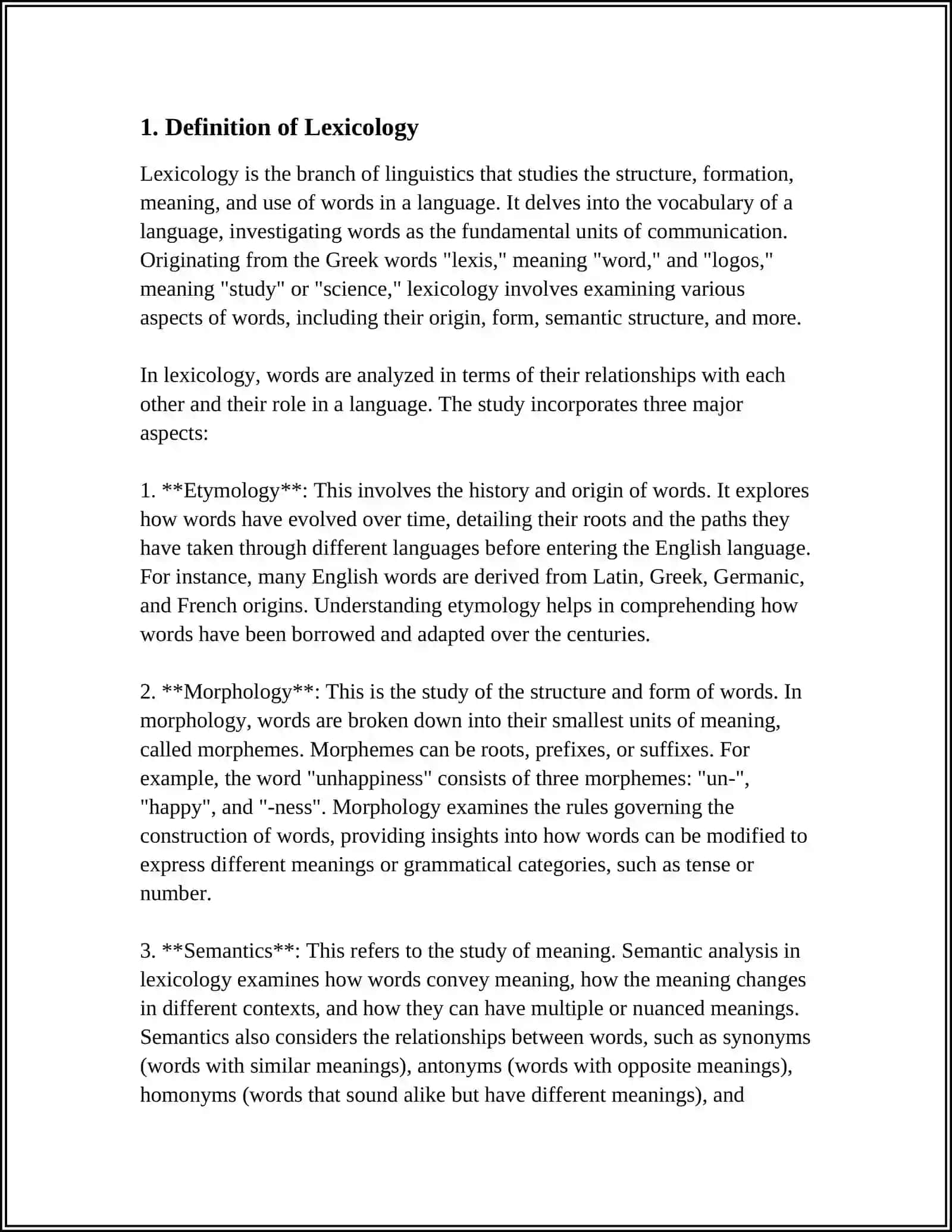 LEXICOLOGY AS A BRANCH OF ENGLISH 3
