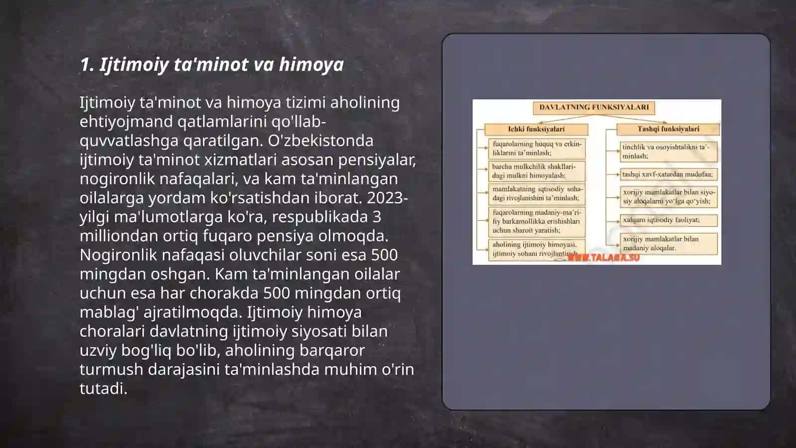 Ijtimoiy ta'minot va himoya 3