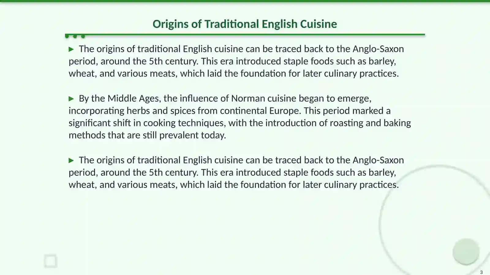 English Food firsts 3