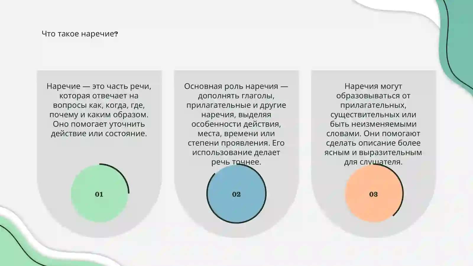 Наречие 3