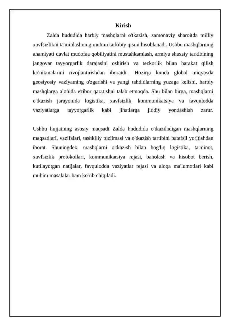 Zalda o‘tkaziladigan mashlar 3