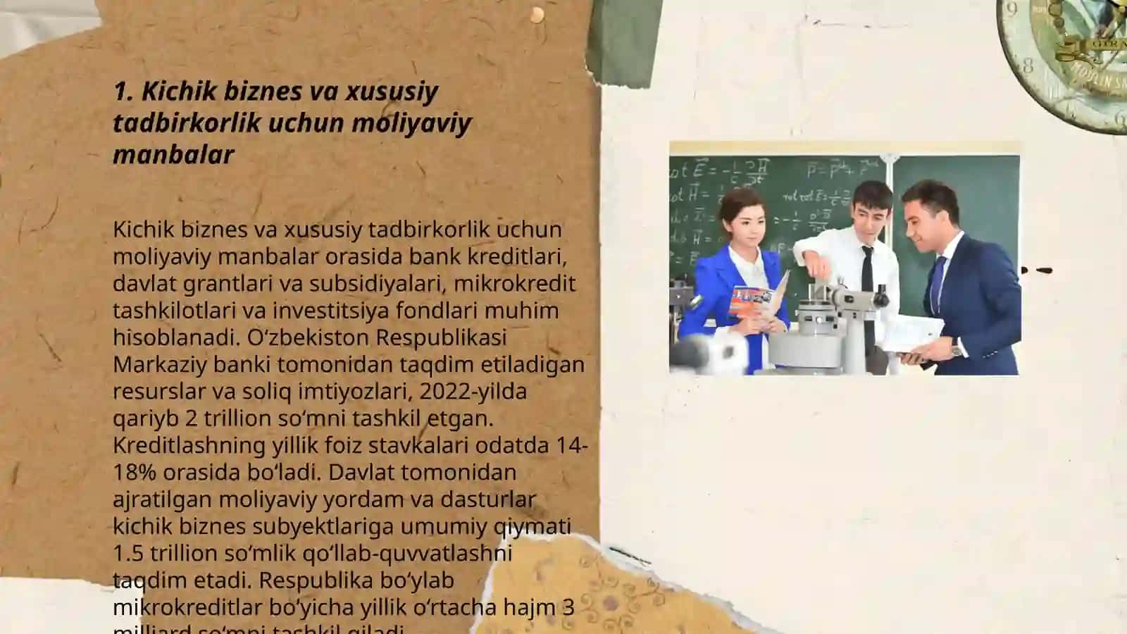 O‘ZBEKITONDA KICHIK BIZNES VA XUSUSIY TADBIRKORLIKNI RIVOJLANTIRISH ISTIQBOLLARI 3