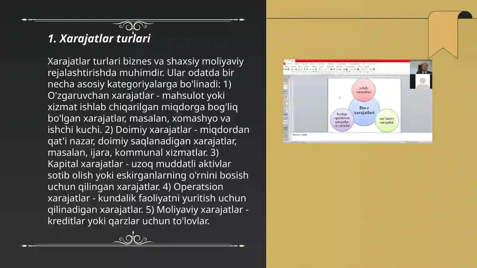 Davr xarajatlari tahlili 3
