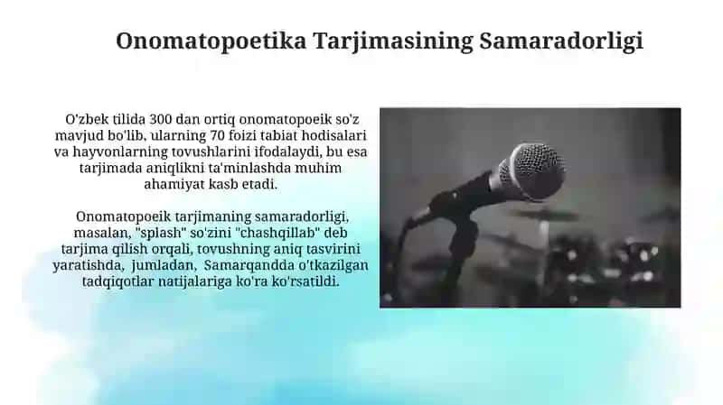 Onomatopoetika Tarjimasi 3