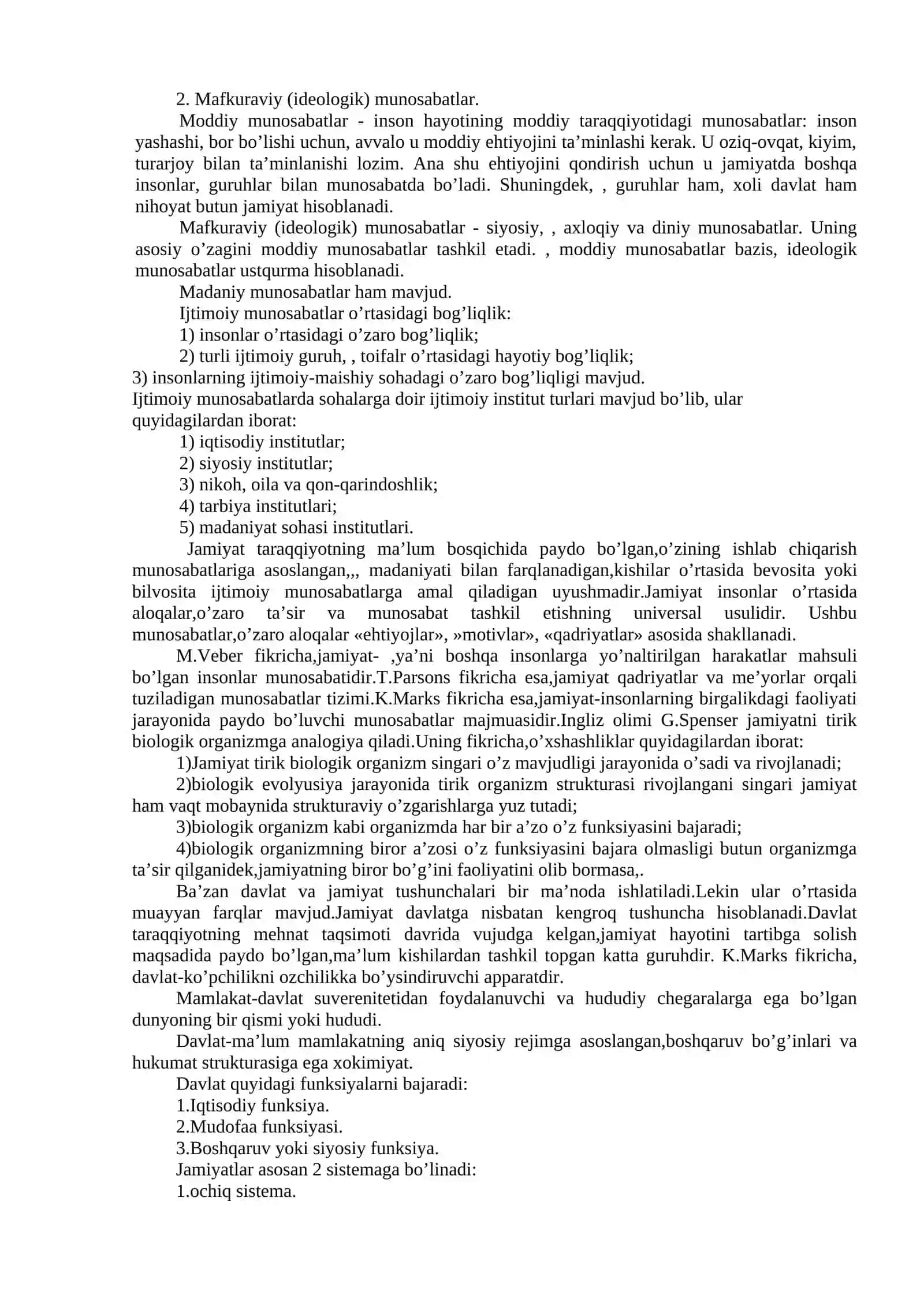 Jamiyat Yaxlit Tizim Sifatida 3
