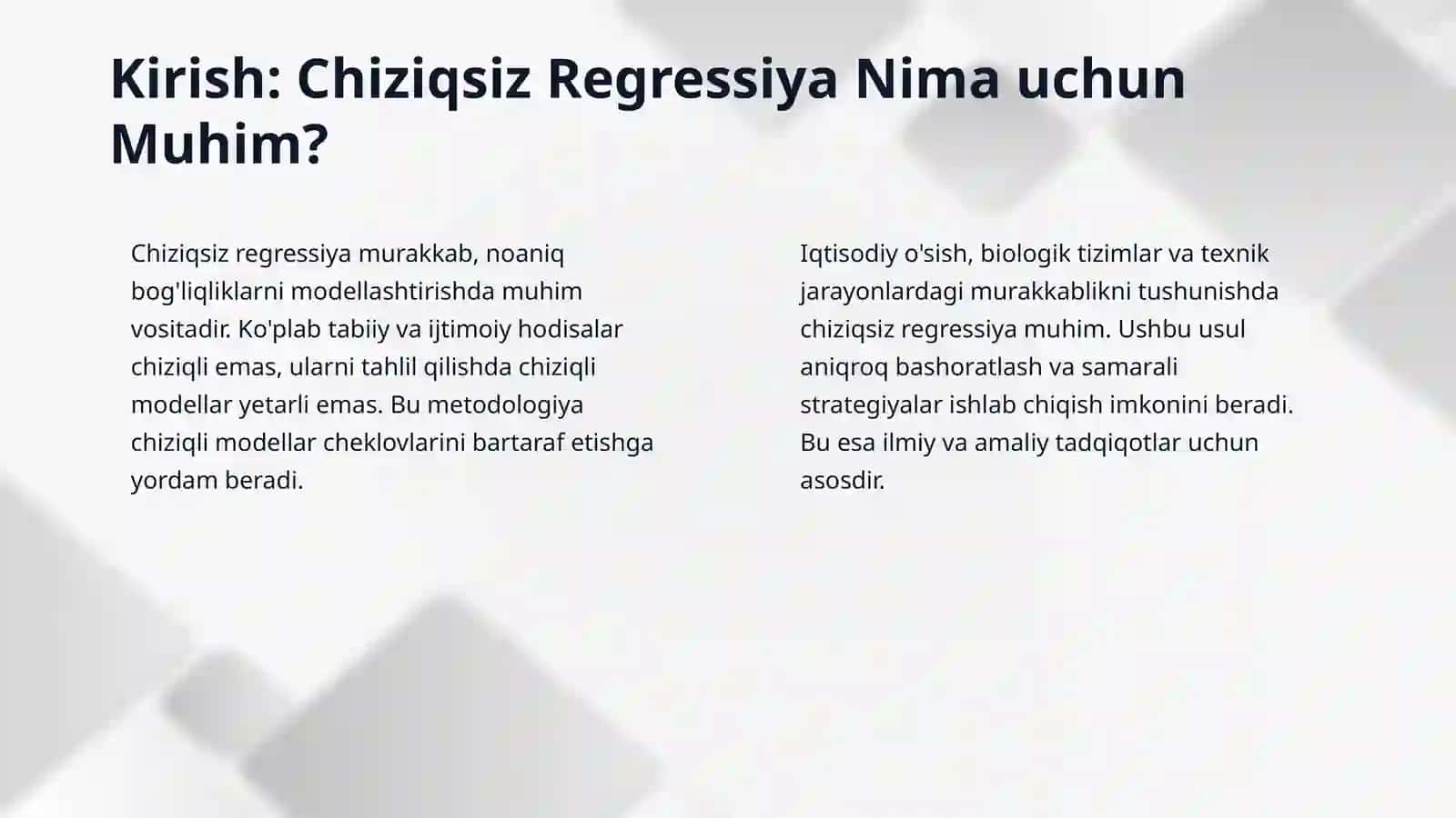 Chiziqsiz regressiya 3