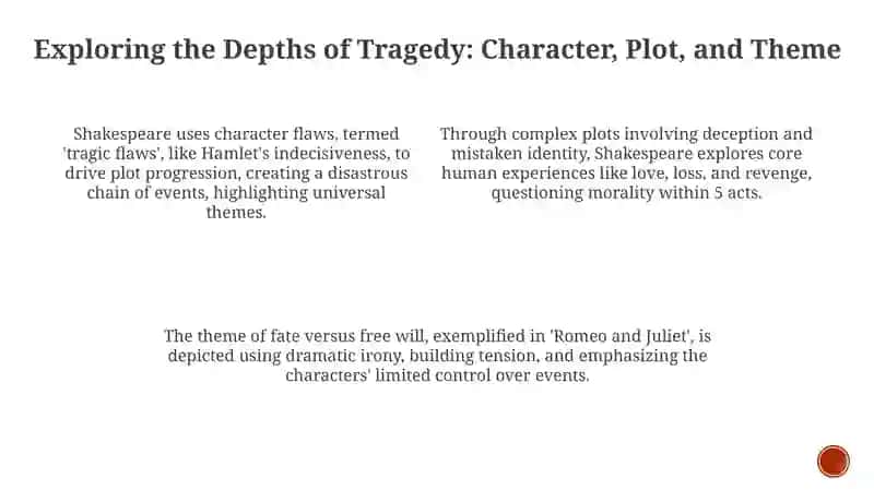 Shakespeare's Tragic Vision: Romeo & Juliet and Hamlet 3