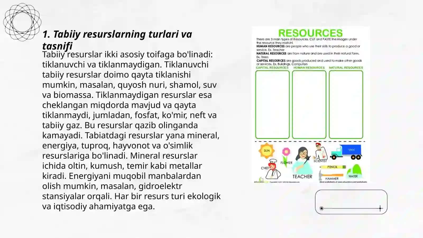 Tabiiy resurslarni iqtisodiy geografik oʻrganish 3