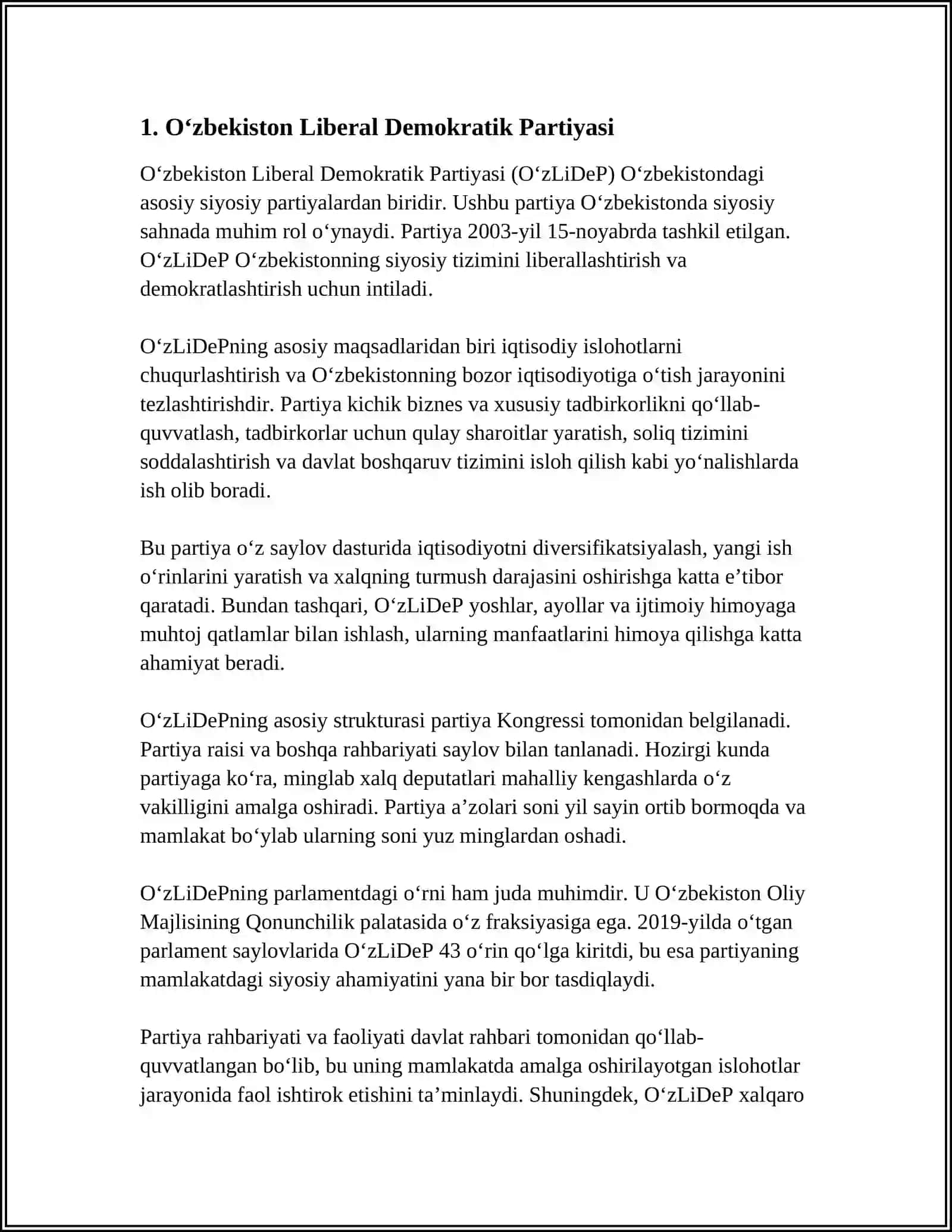 Oʻzbekiston Liberal Demokratik Partiyasi 3