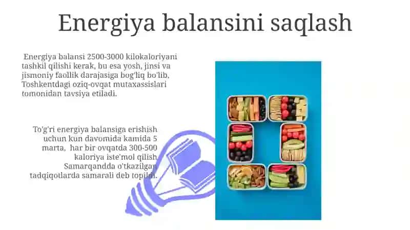 To'g'ri ovqatlanish ratsionini yaratish 3