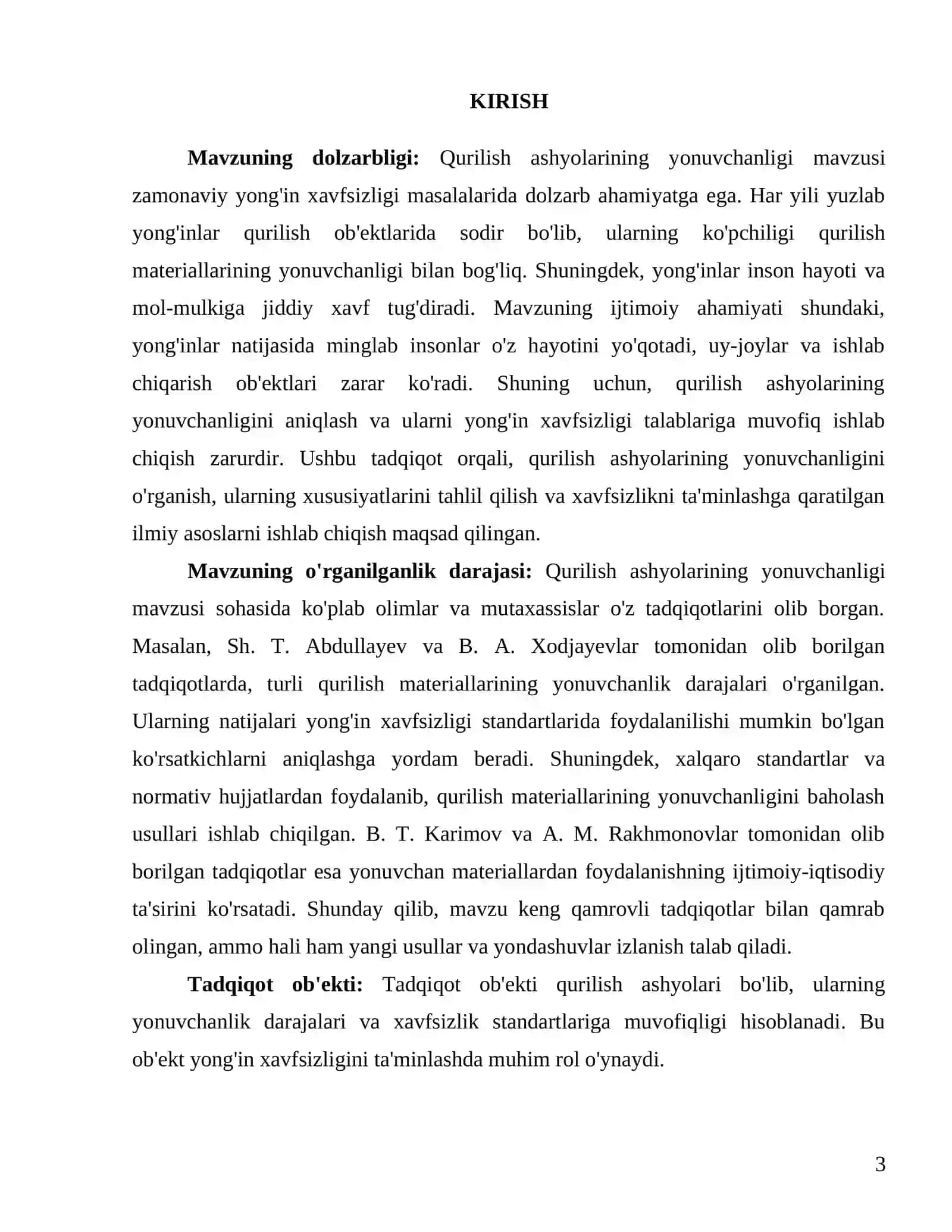Qurilish ashyolarning yonuvchanligi 3