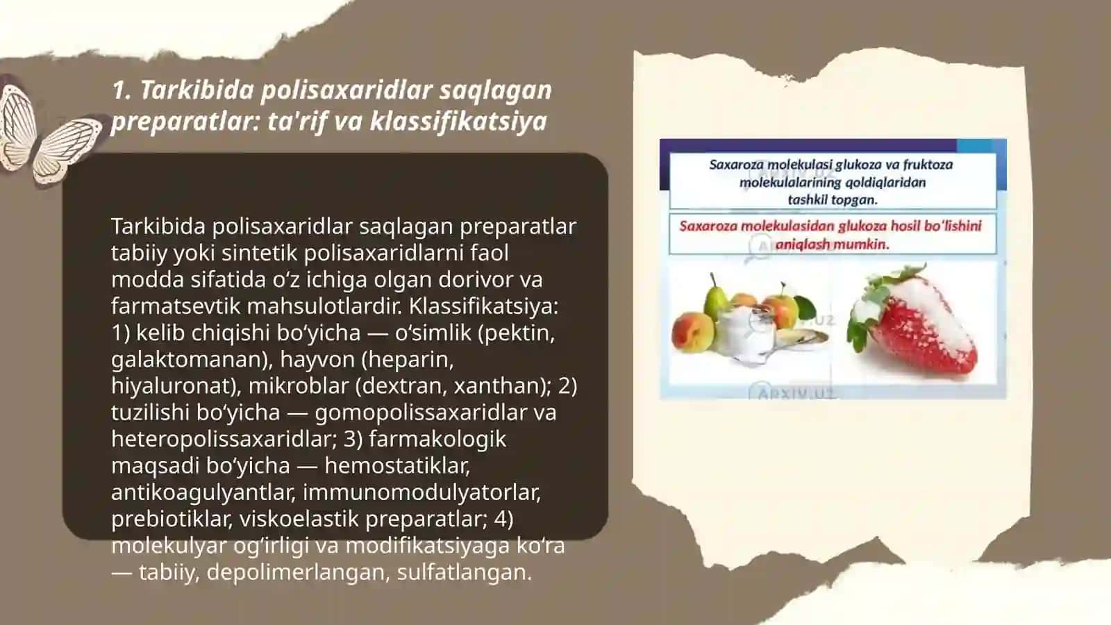 Tarkibida polisaxaridlar saqlagan preparatlar 3
