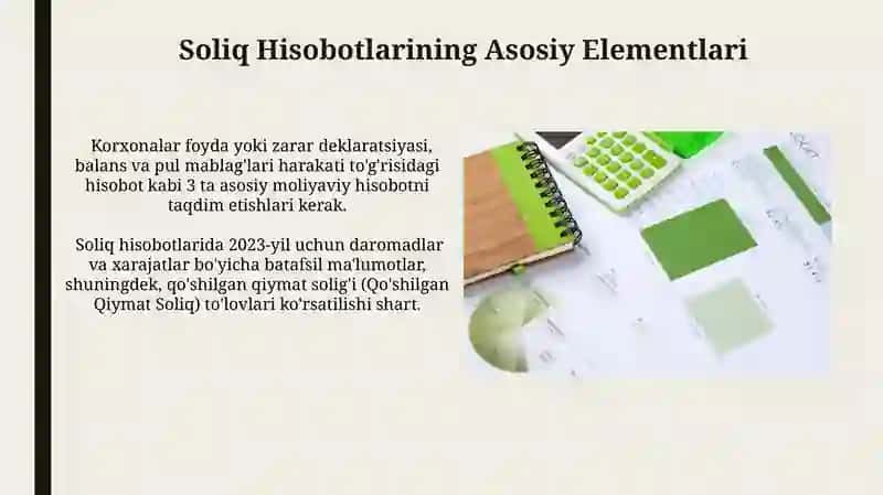 Soliq va Statistik Hisobotlarning Tarkibi 3