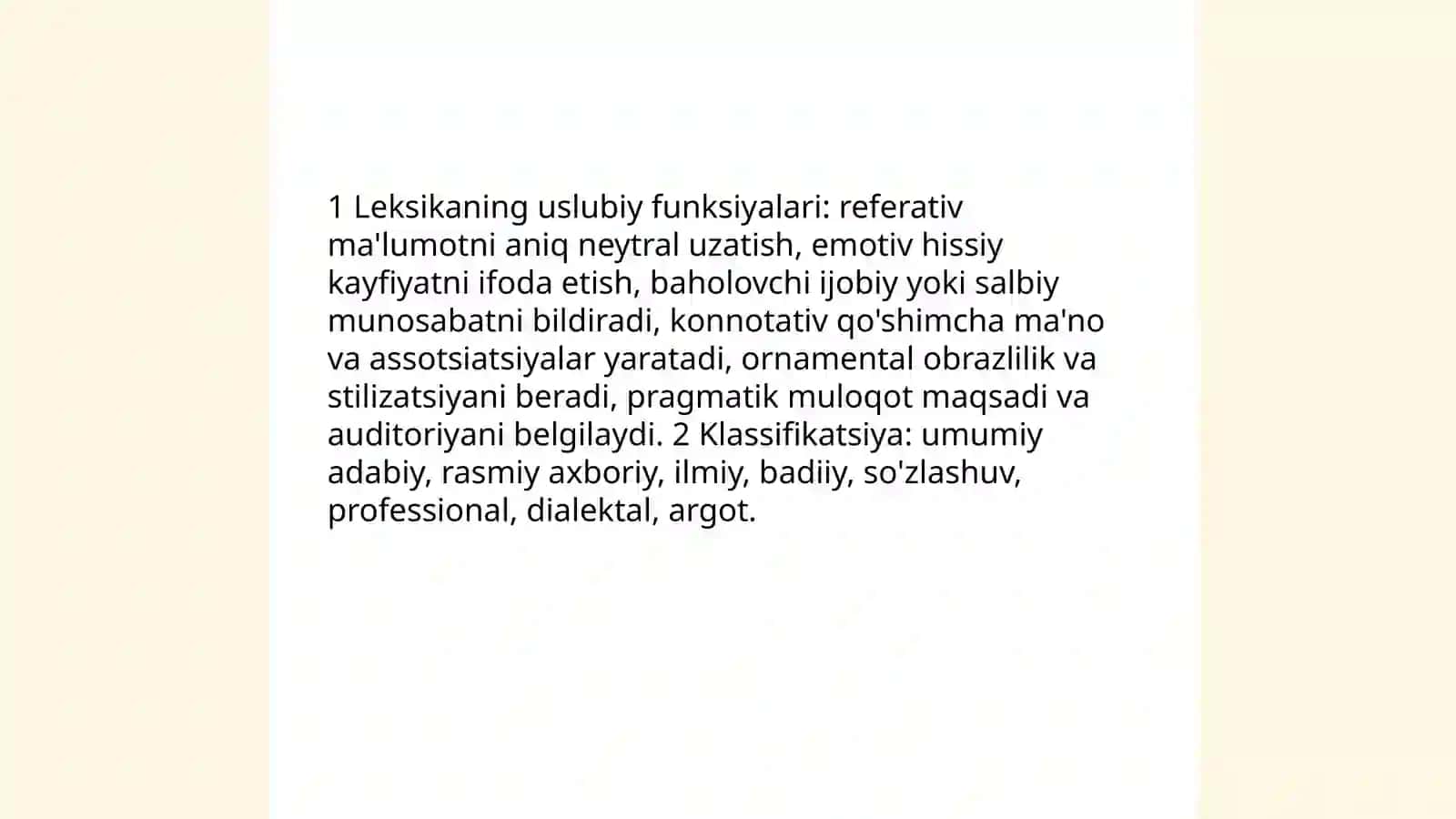 LEKSIKANING USLUBIY IMKONIYATLARI 3