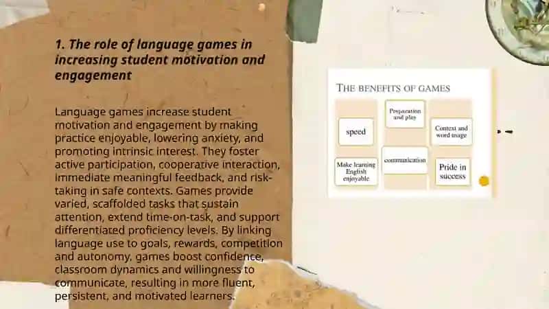 The importance of language games in teaching English 3