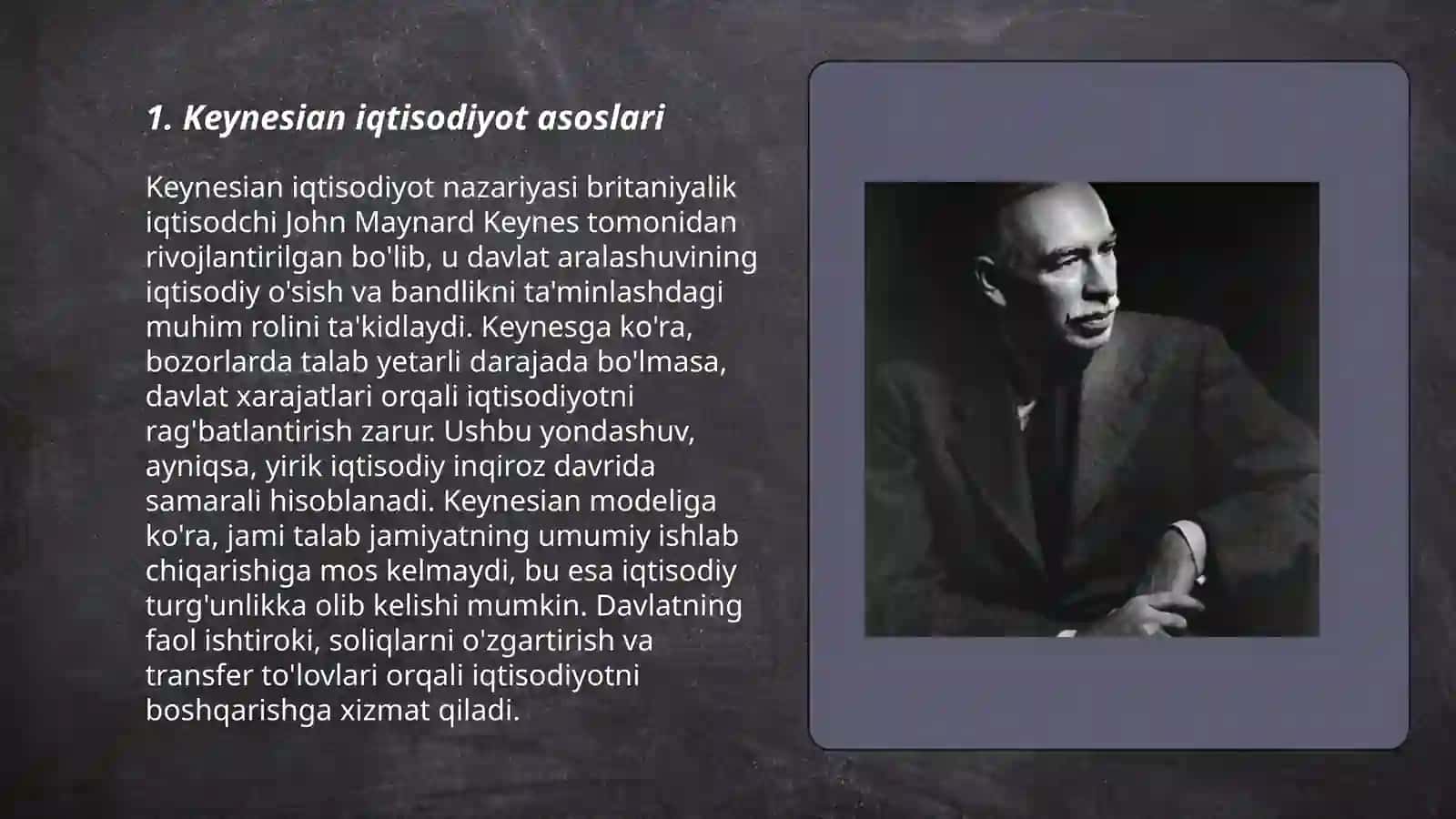 Keynesian iqtisodiyot asoslari 3