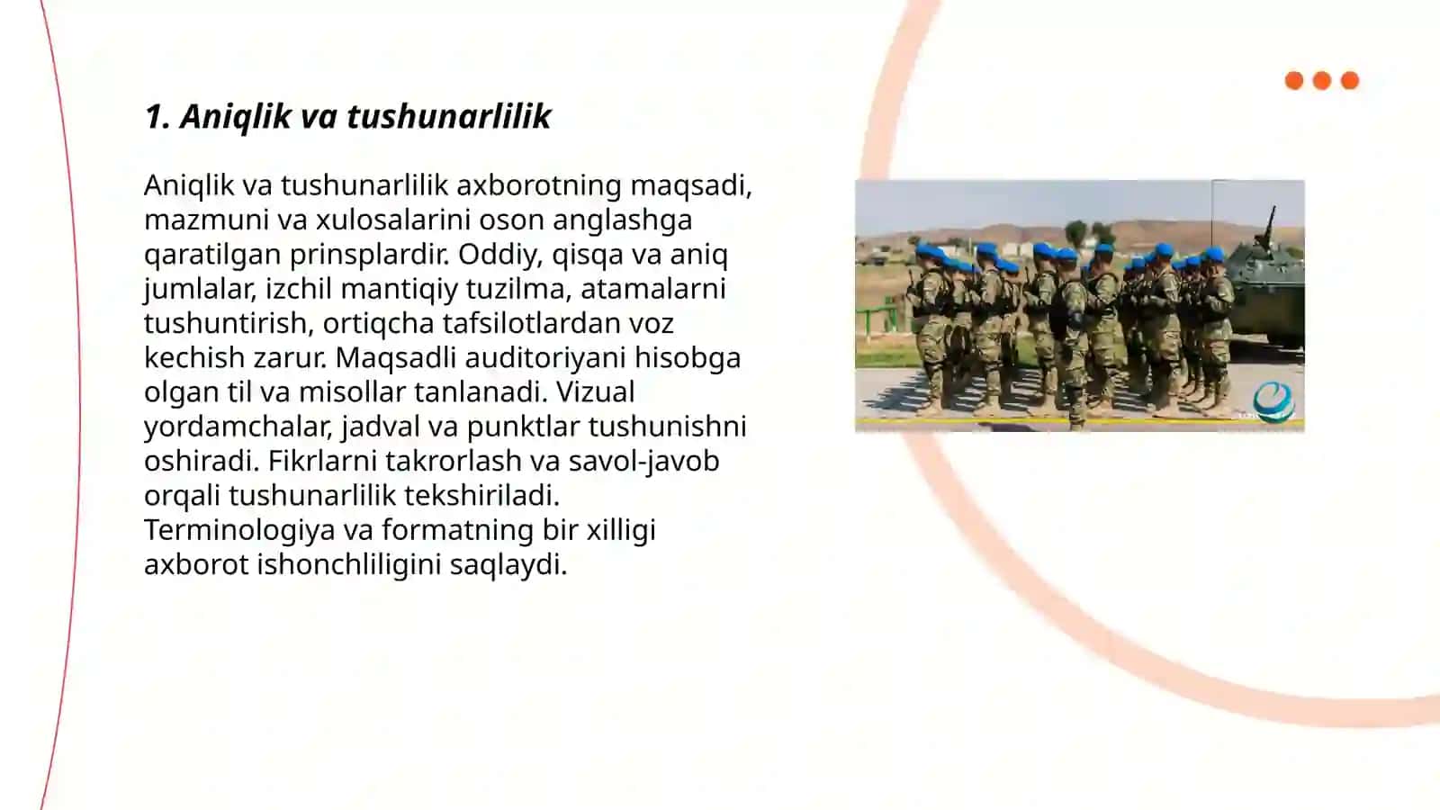 Aniqlik va tushunarlilik 3