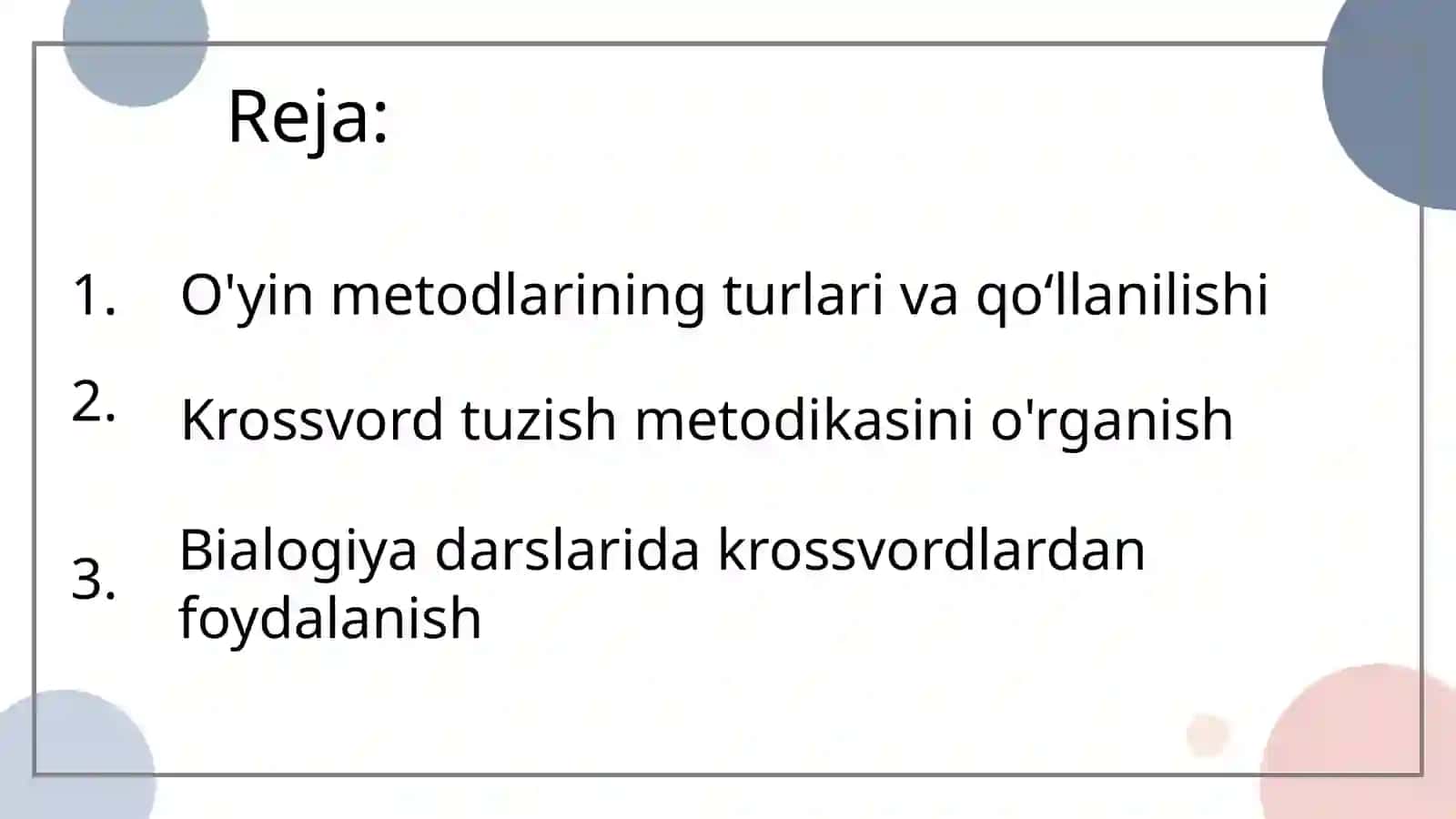 Biologiyadan krassvordlar 3