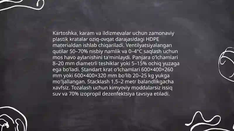 Kartoshka karam va ildizmevalar saqlash 3