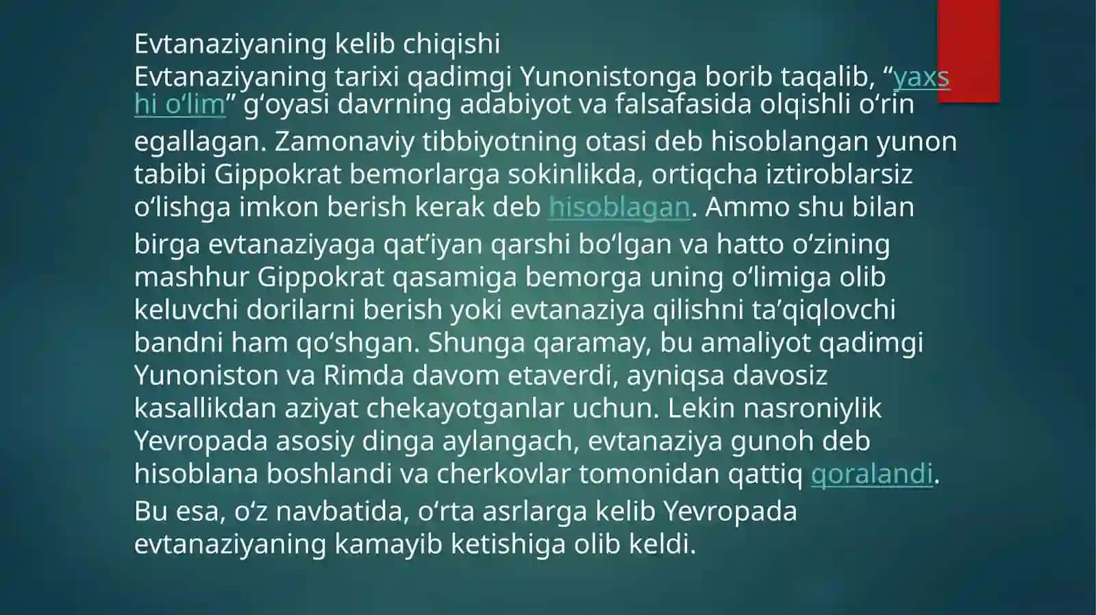 Evtanaziya tushunchasi 3