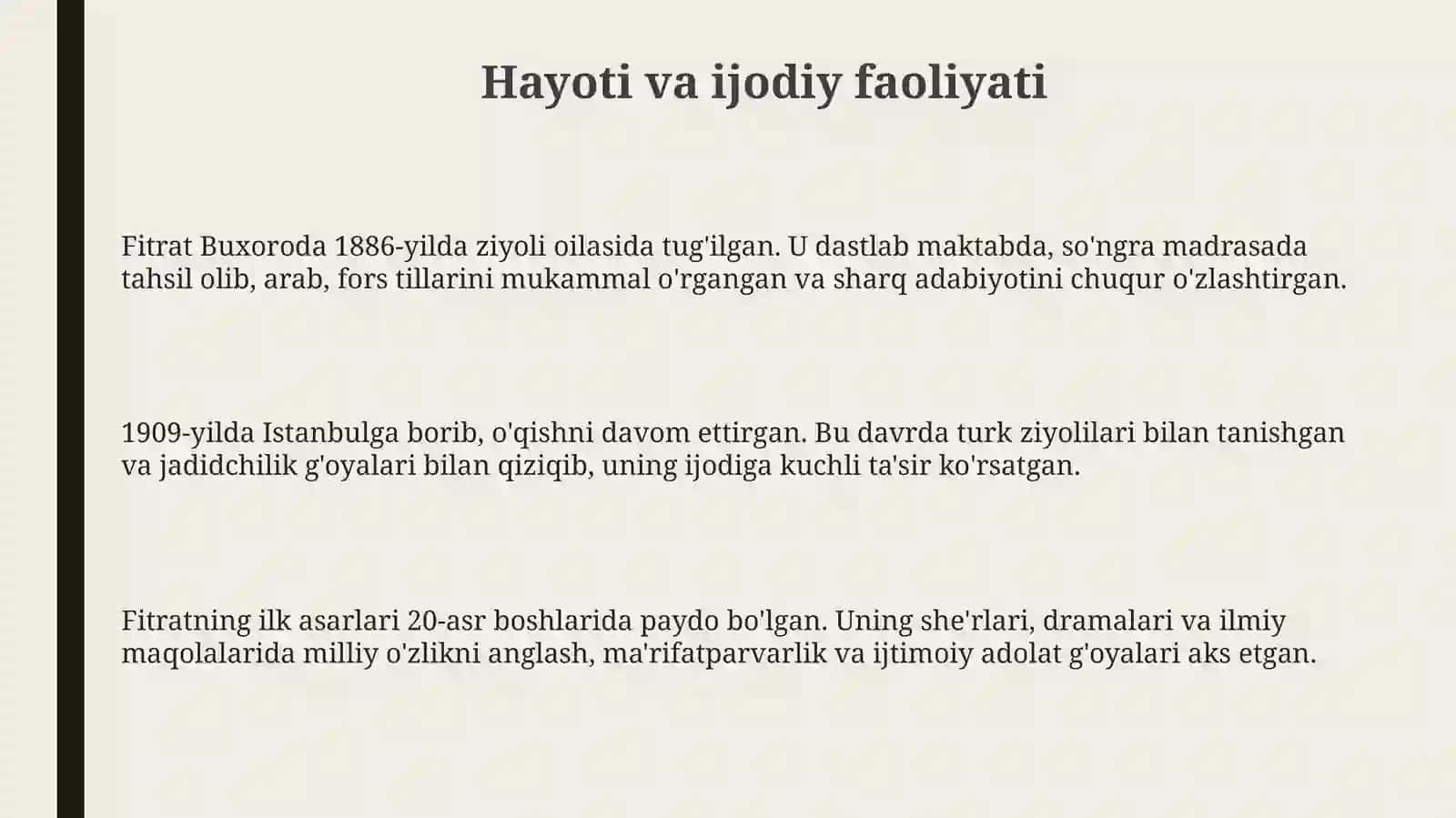 Abdurauf Fitratning ijodiy merosi 3