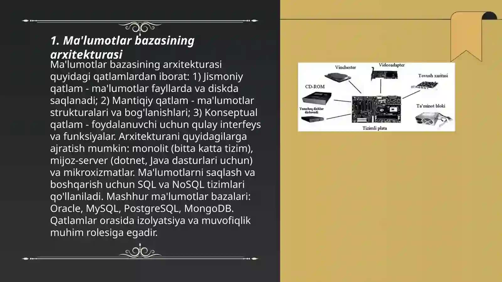 Ma'lumotlar intellektual tahlili va dasturiy ta'minotlar 3