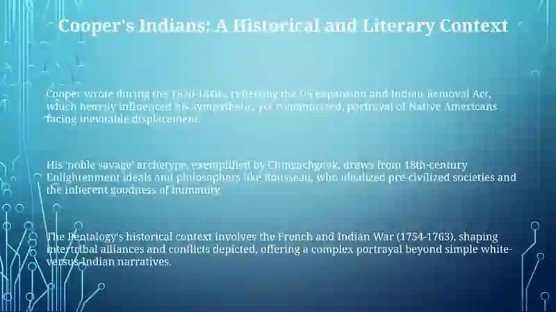 Cooper's Indians: Customs, Conflicts, and Depictions 3