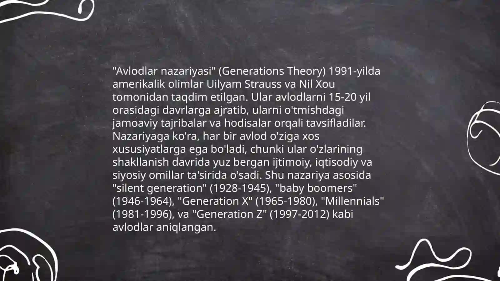 Avlodlar nazariyasi tushunchasi 3