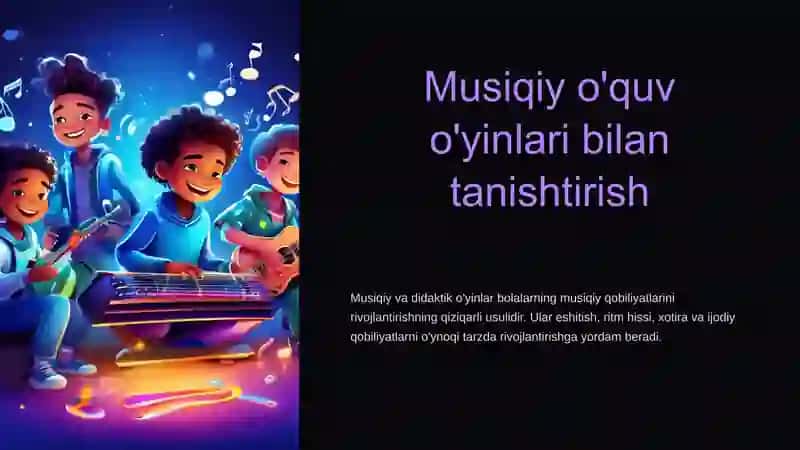 Musiqiy va didaktik o'yinlar 3