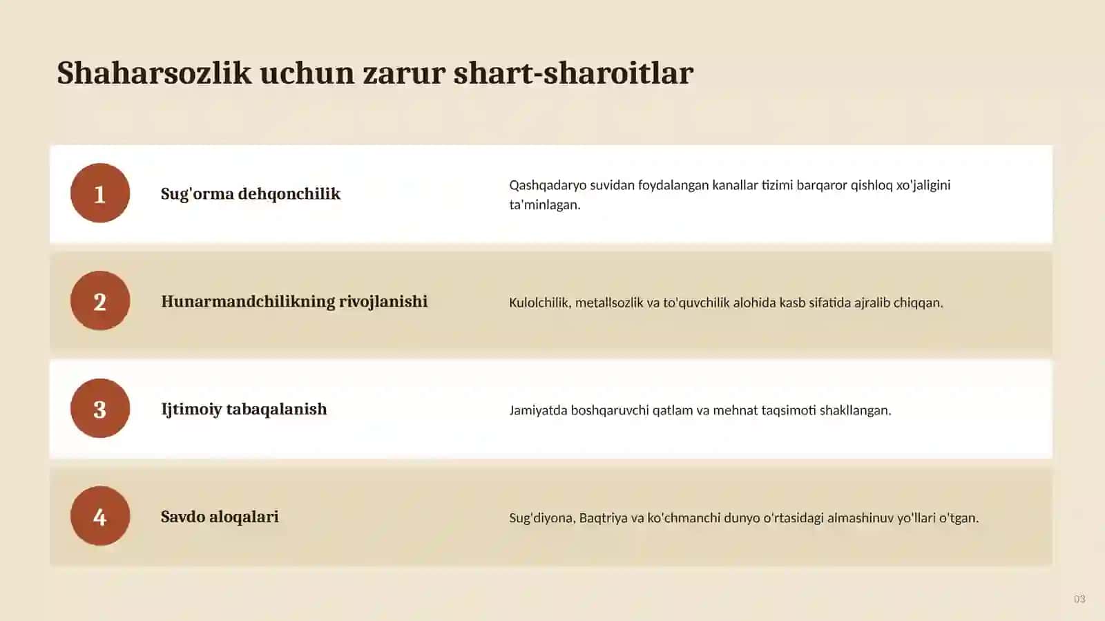 QADIMGI MARKAZIY OSIYO SHAHARSOZLIGI 3