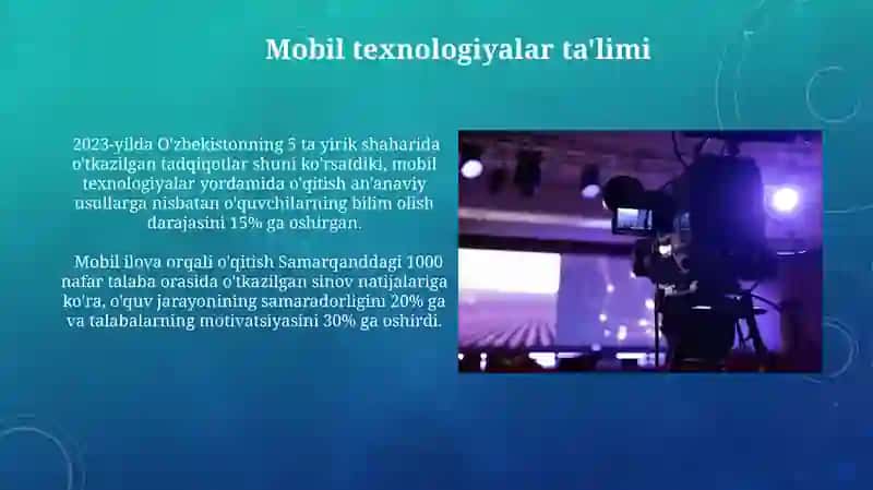 Mobil texnologiyalar ta'limi 3