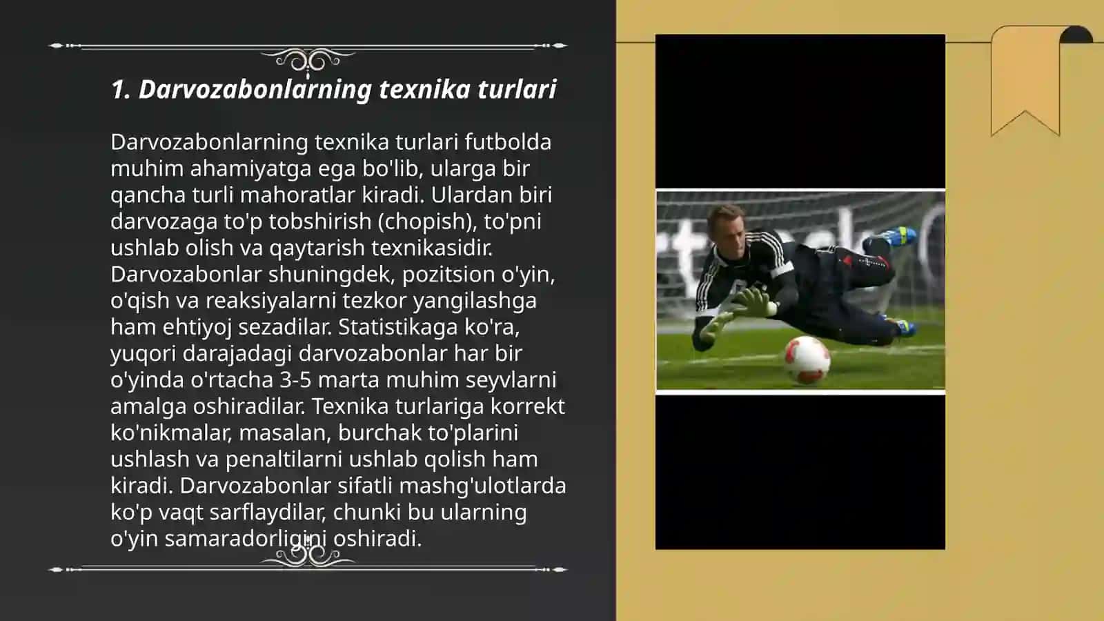 Darvozabon texnikasi tasnifi 3