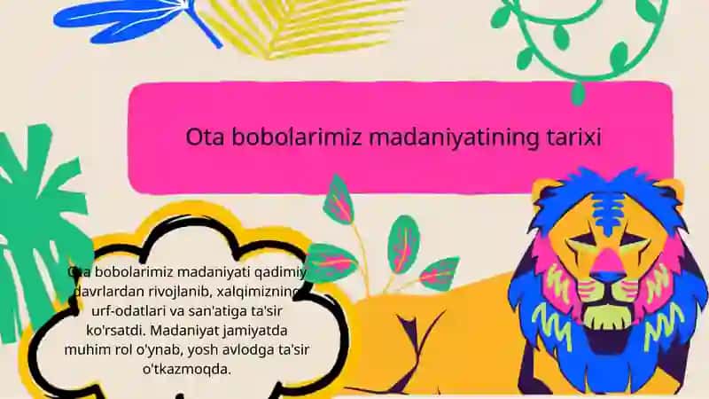 Ota bobolarimiz ma'daniy meroslari 3