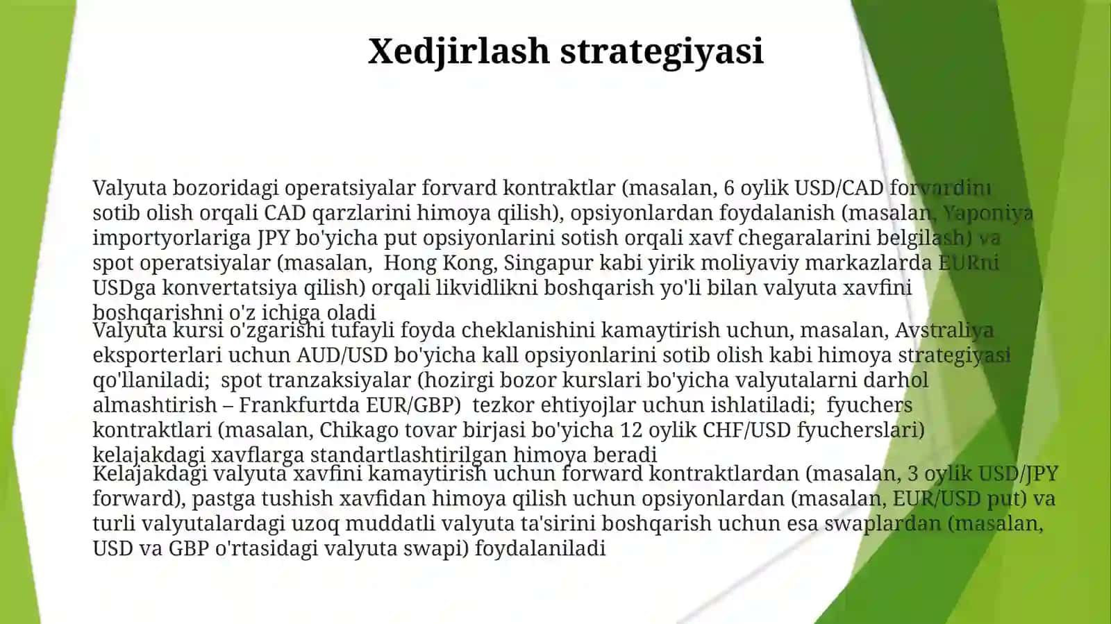 Xorijiy valyuta bozoridagi operatsiyalar 3
