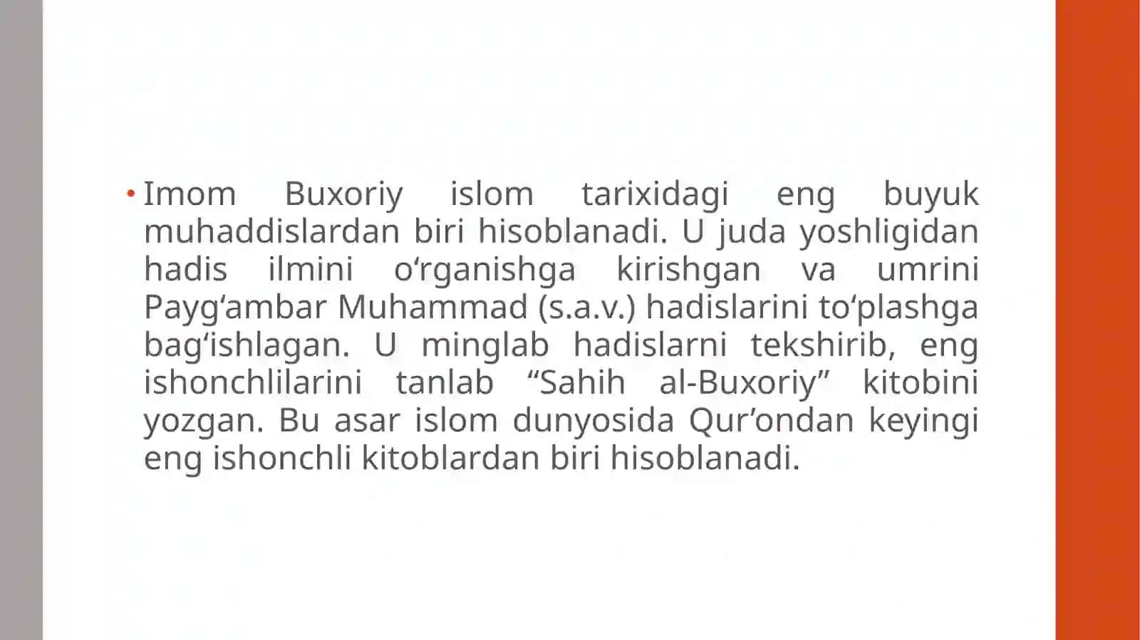Sahih al-Buxoriy 3