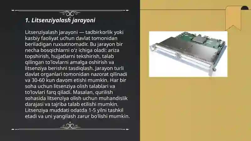 Litsenziyalash jarayoni 3