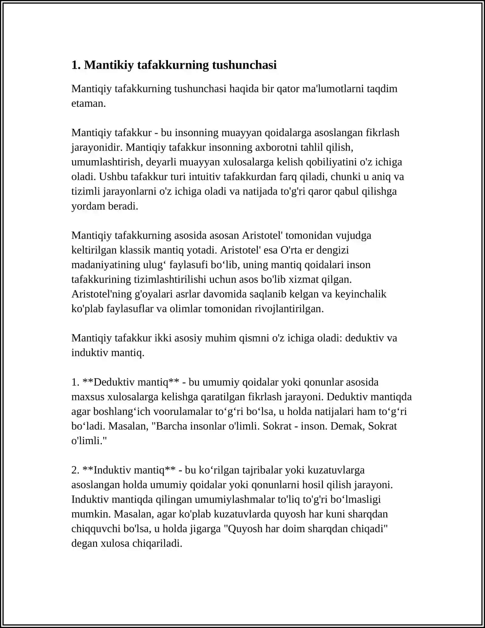 TAFAKKURNING MANTIQIY SHAKLLARI VA QONUNLARI 3
