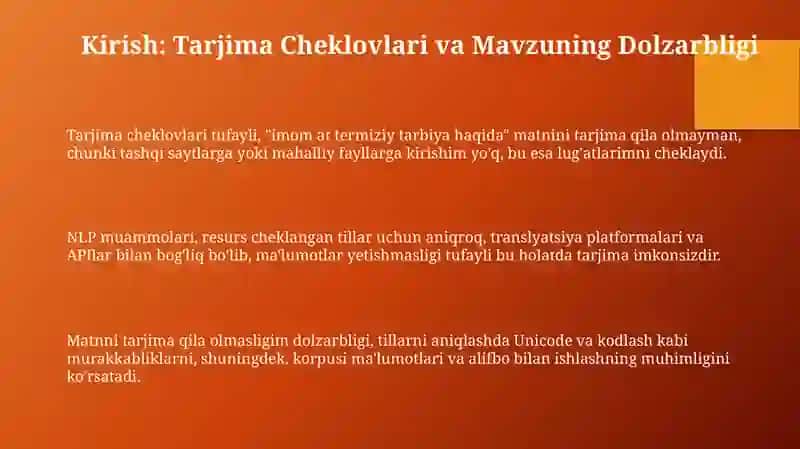 Imom atTermiziytarbiyahaqida 3