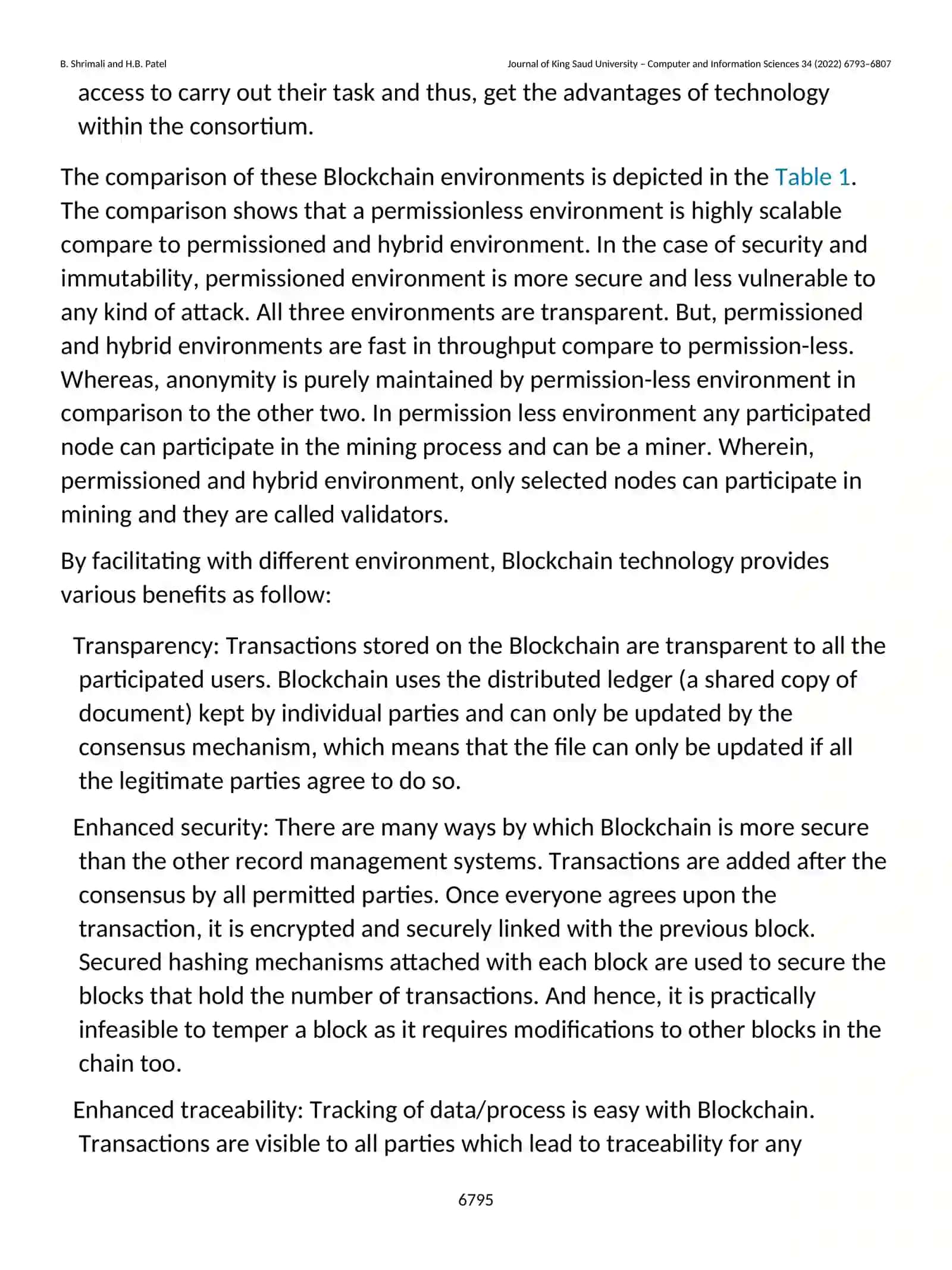 Blockchain state-of-the-art: architecture, use cases, consensus, challenges and opportunities 3