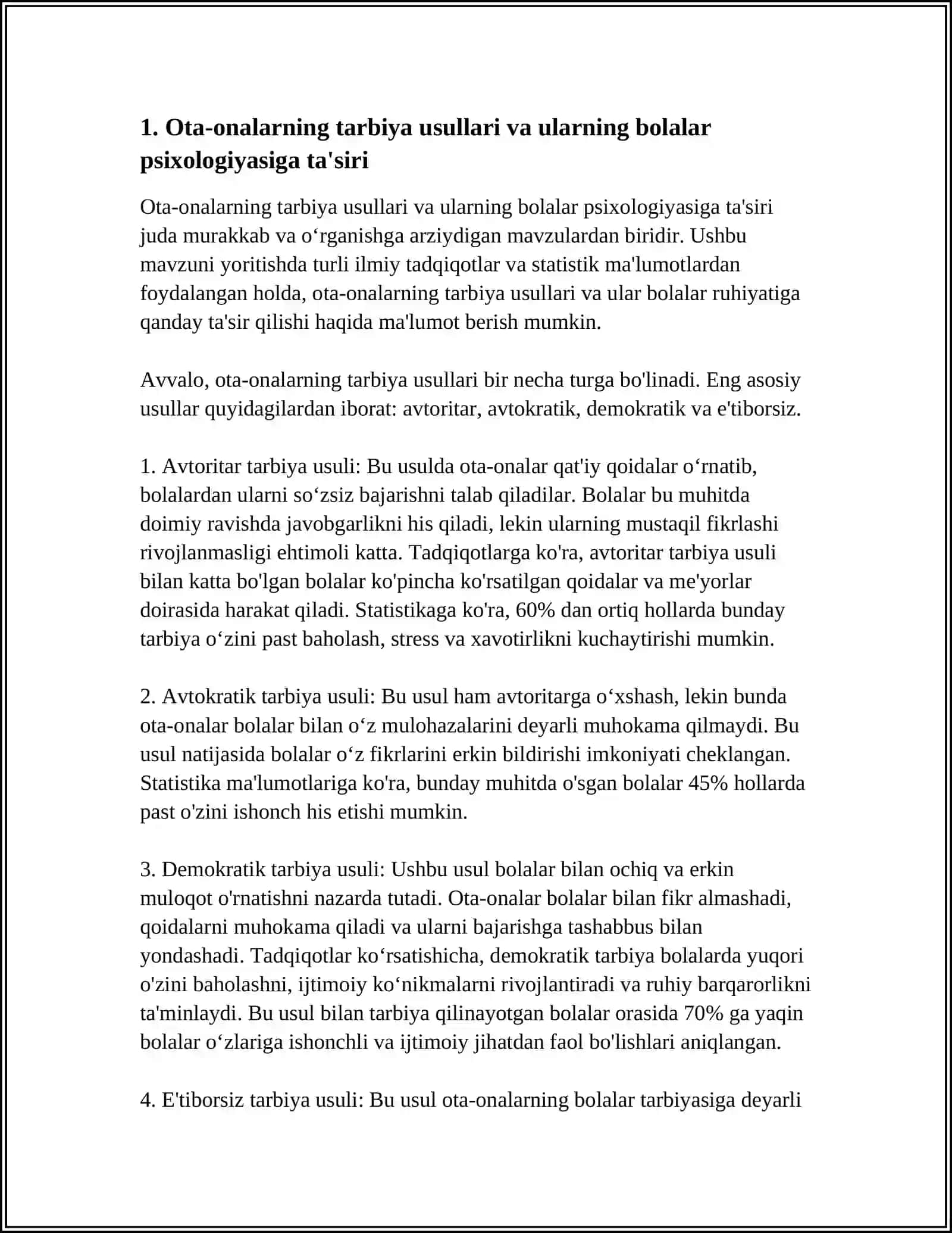 IJTIMOIY-PEDAGOGIK XATOLAR VAZIYATIDA BOLALARGA PSIXOLOGIK YORDAM KO'RSATISH 3