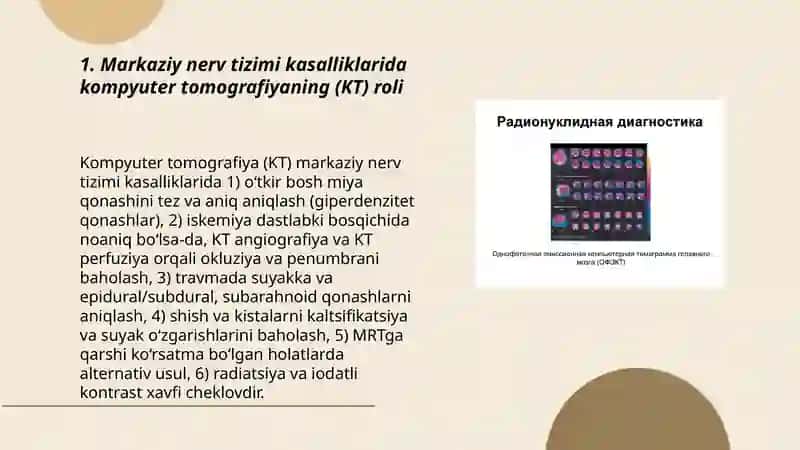 Markaziy nerv tizimi kasalliklari nur tashxisoti 3