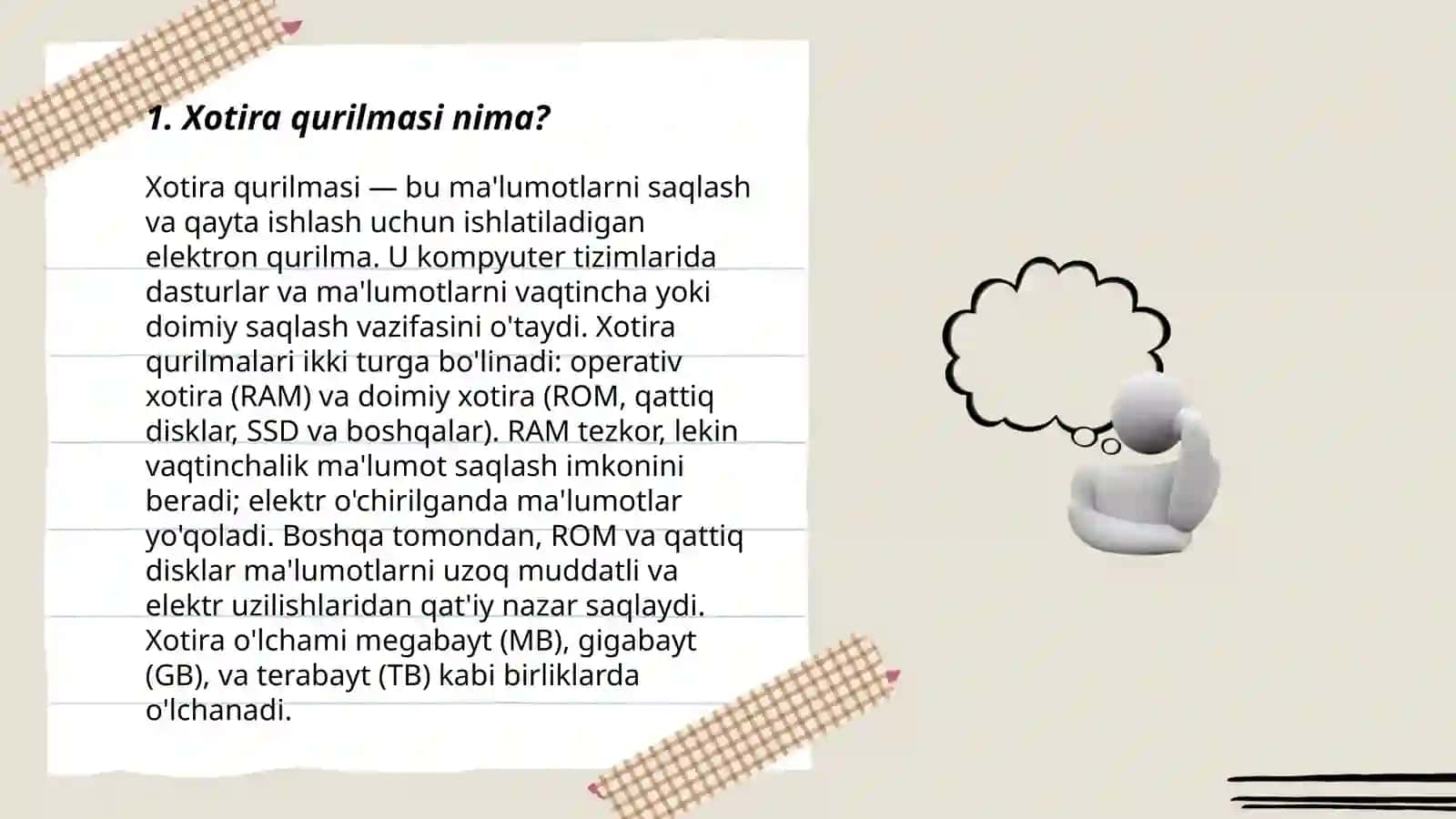 Xotira qurilmasi 3
