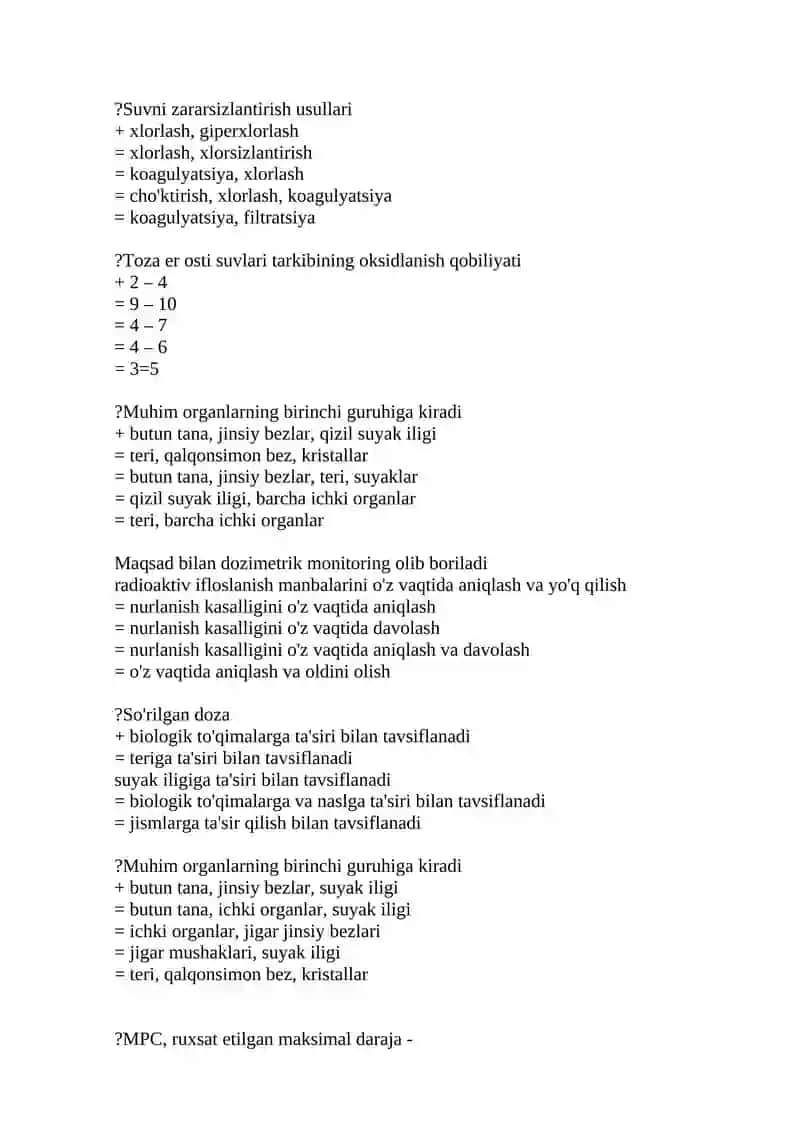 Organizm tuzilish va ishlari 3